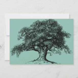 Faire-part Famille Arbre Ancêtre Réunion Potluck Pique-nique 