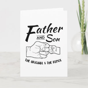 Faire-part Father and Son Fist bump