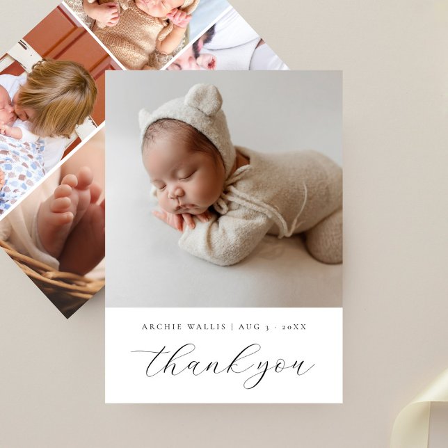 Faire-part Félicitations 5 Photo Collage Annonce de Naissance (Créateur téléchargé)