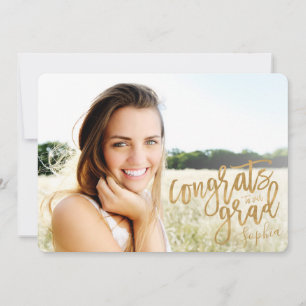 FAIRE-PART FÉLICITATIONS À NOTRE GRAD SCRIPT