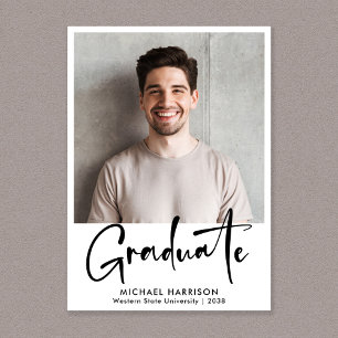 Faire-part Félicitations pour l'obtention du diplôme en photo