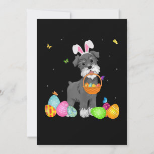 Faire-part Femme Chien Maman Cadeau Cute Bunny Schnauzer Oeuf