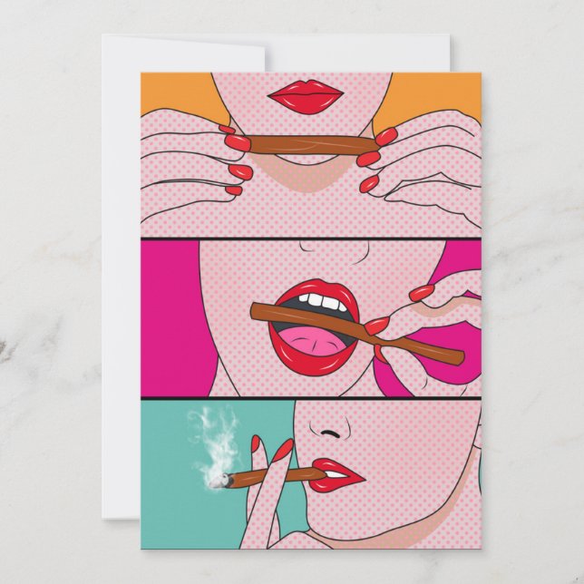 Faire-part femme de mauvaises herbes (Devant)