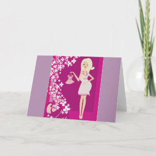 Faire-part femme enceinte blonde