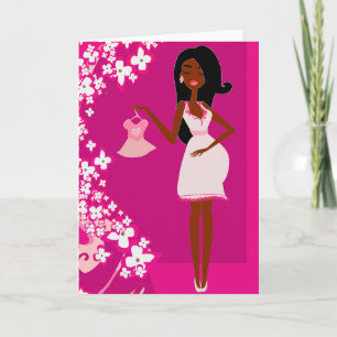 Faire-part femme enceinte noire