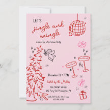 Fête de Noël tirée à la main