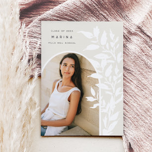 Faire-part Feuilles délicats   Diplôme photo