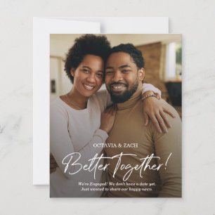 Faire-part Fiançailles de Mariage de photos budgét