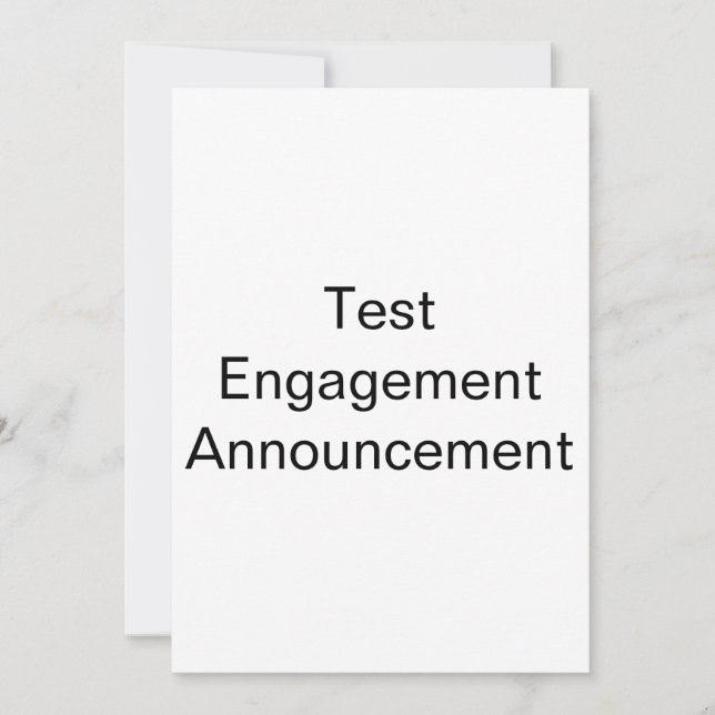 Faire-part Fiançailles de test (Devant)