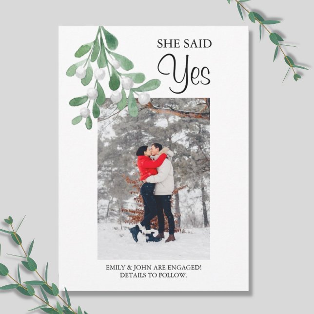 Faire-part Fiançailles photo aquarelle (Créateur téléchargé)