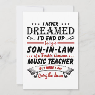 Faire-part Fils En Droit De L'Enseignant De Musique Awesome