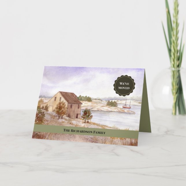 Faire-part Fishman House Norvège Nouvelle Maison Nous Avons D (Devant)