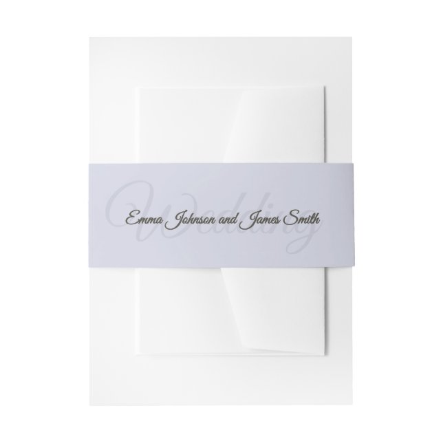 Faire-part Fleur violetteInvitation de mariage avec bandeau v (Devant example)