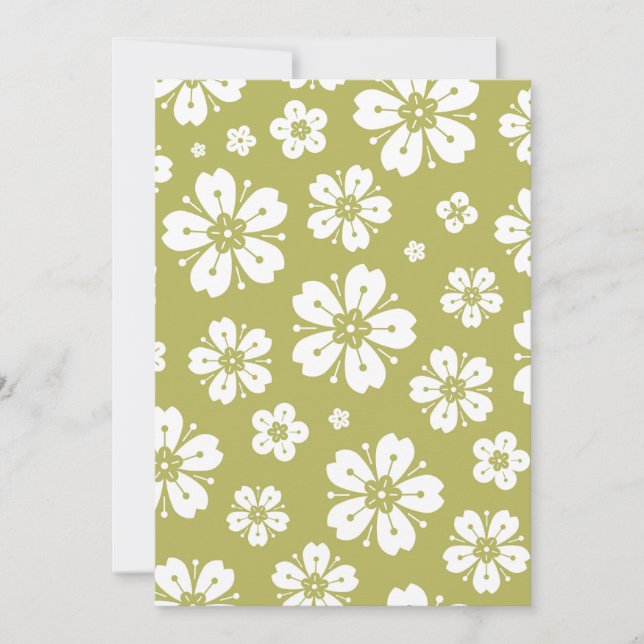 Faire-part Fleurs Motif 1 (Devant)