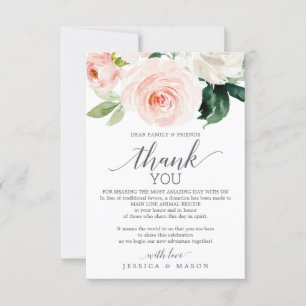 Faire-part Fleurs rougissantes en remplacement de Faveurs Pla