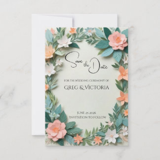 Faire-part floral de mise en garde