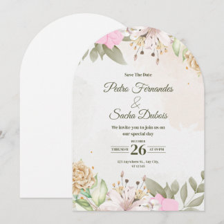 Faire-part floral de mise en garde de mariage | Ma