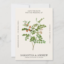 Faire-Part Floral Vintage de Sauvegarde