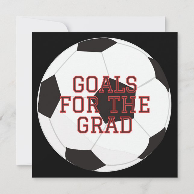 Faire-part Football de football Graduation Guest Book Conseil (Devant)