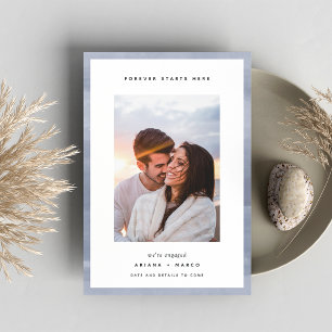 Faire-part Forever commence ici   Fiançailles photo