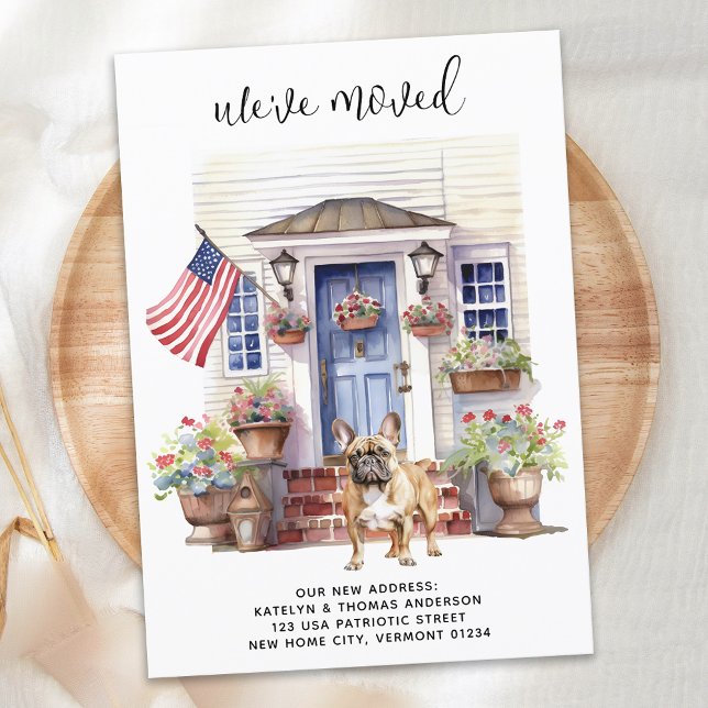 Faire-part Français Chien de taule Patriotique Pet Frenchie M (Créateur téléchargé)