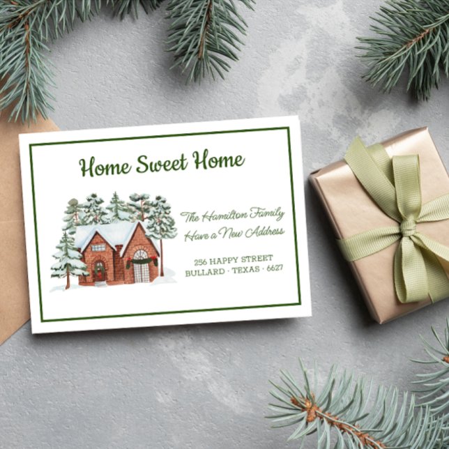 Faire-part Frosty Homestead Nouvelle adresse Déménagement (Créateur téléchargé)