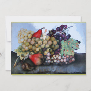 Faire-part FRUITS DE SAISON 1, bleu