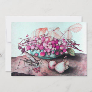 FAIRE-PART FRUITS DE SAISON / FRAISES ET PEURS