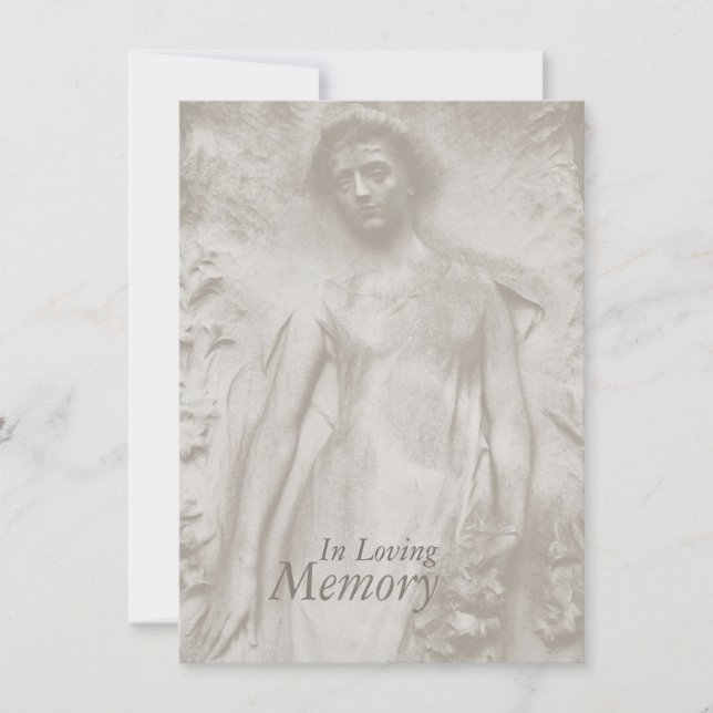 Faire-part funèbre dans la mémoire affectueuse (Devant)