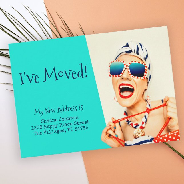 Faire-part Funny Beach Lady I've Moved (Créateur téléchargé)