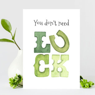 Faire-part Funny Editable Irish Luck Jour de la Saint Patrick