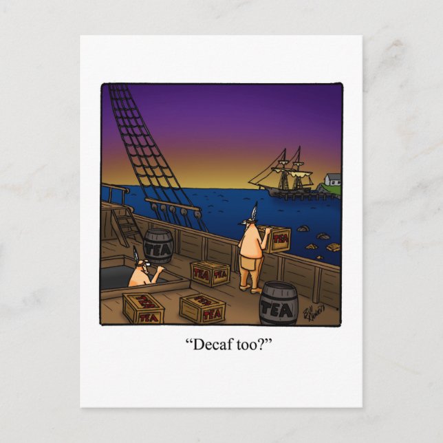 Faire-part Funny Quart de Juillet Humour Carte Postale (Devant)