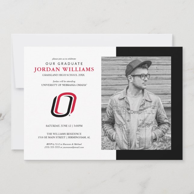 Faire-part Futur diplômé de l'UNO Mavericks (Devant)