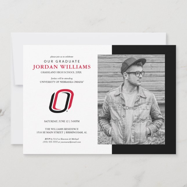 Faire-part Futur diplômé des UNO Mavericks (Devant)