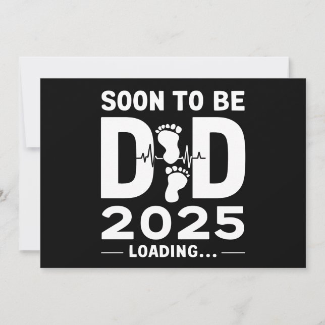 Faire-part Futur Papa 2025 Nouveau Papa à Venir  (Devant)