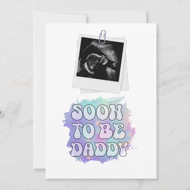 Faire-part Futur Papa Bientôt  Annonce de Grossesse Drôle pou (Devant)