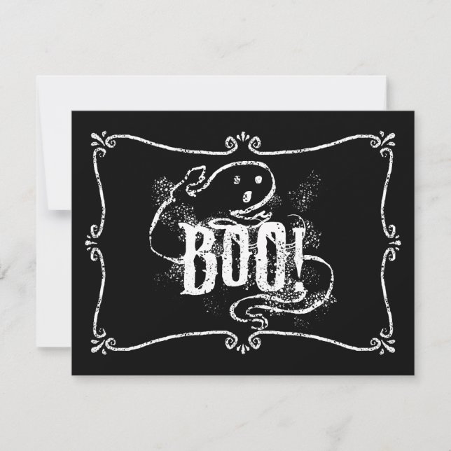 Faire-part Ghost boo (Devant)