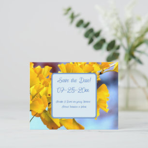 Faire-part Ginko Biloba Enregistrer la date Carte Postale