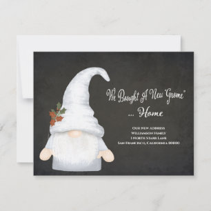 Faire-part Gnome amusant Nous avons déménagé Nouvelle Adresse