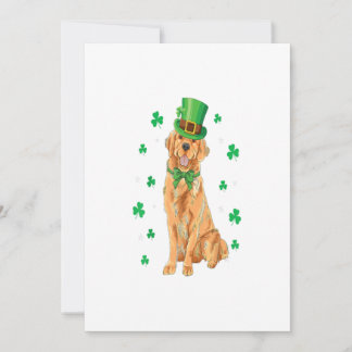Faire-part Golden Retriever St. Patricks Day Amusant chien