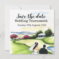 Golf Sauvez la date Golf Mariage Tournoi Announ