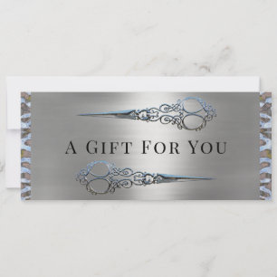 Faire-part Grace Monroe Double Scissors Certificat Cadeau