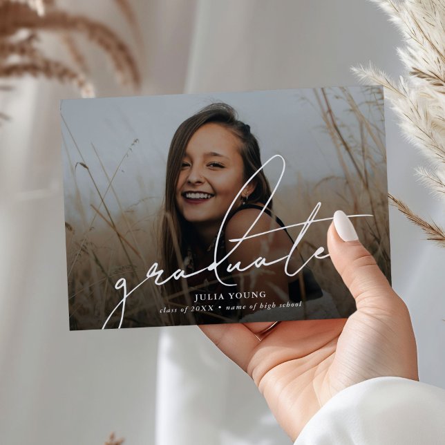 Faire-part Graduate 2 Photo Collage Graduation (Créateur téléchargé)