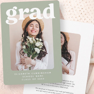 Faire-part Graduate de la classe de 20XX Moderne Photo Gradua