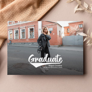 Faire-part Graduation 2024 Script photo Graduate