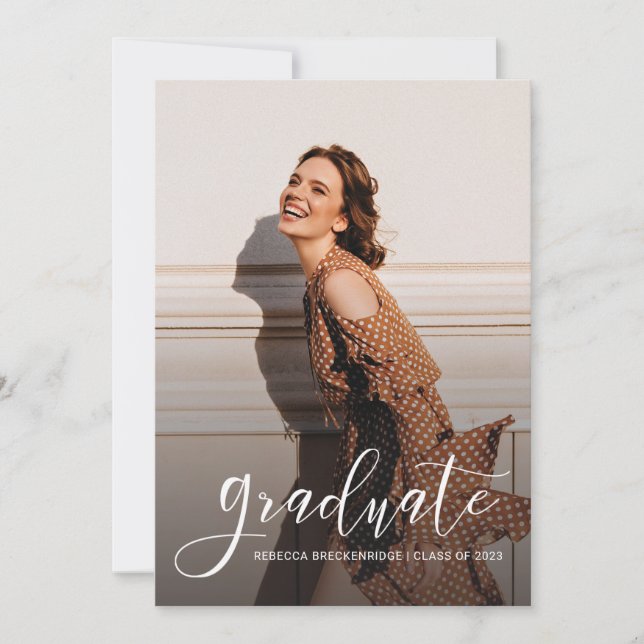 Faire-part Graduation 2025 Grad Photos Simple (Devant)