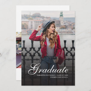 Faire-part Graduation 2025 Photos Moderne Grad