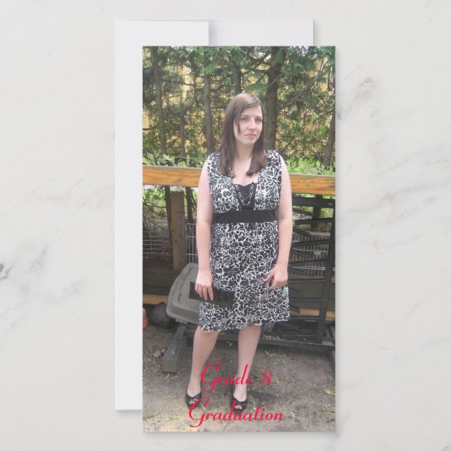 Faire-part Graduation 8e année Marque de livre conçue (Devant)