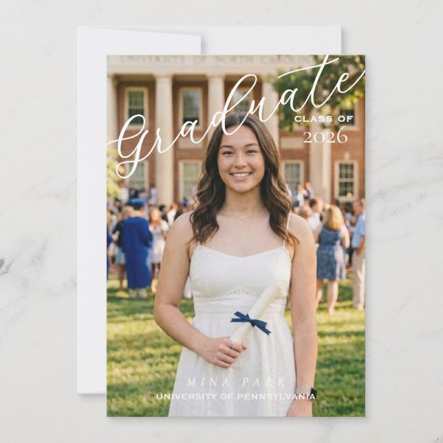 Faire-part Graduation Announcement (Devant)