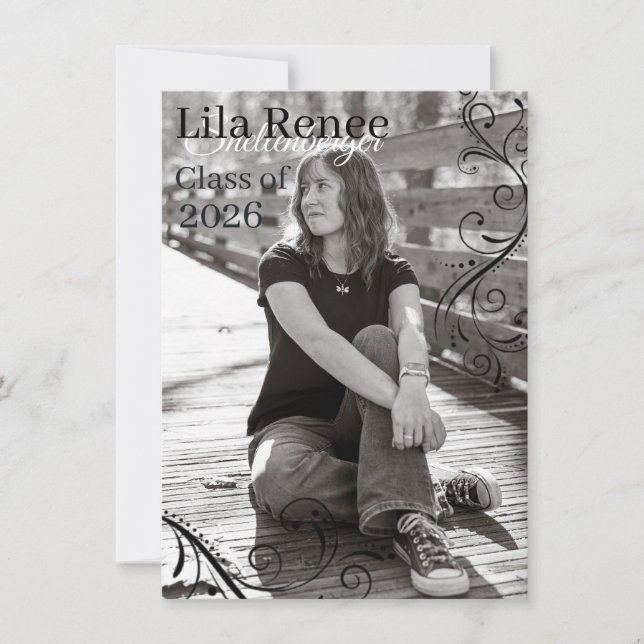 Faire-part Graduation Announcement Card (Devant)